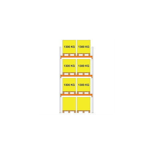 Startfag XS30 2000x1100x1850 3 b�relag (1300kg/pl)