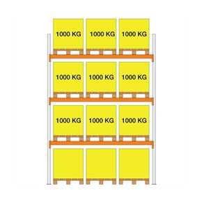 Startfag XS30 2000x1100x2700 3 b�relag (1000kg/pl)
