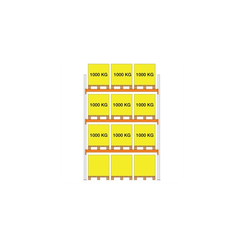 Startfag XS30 2000x1100x2700 3 b�relag (1000kg/pl)