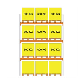 Startfag XS30 2000x1100x2700 3 b�relag (600kg/pl)