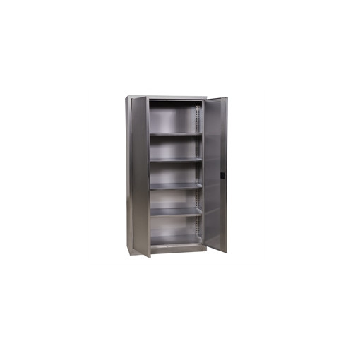 Rustfrit st�lskab FSR210 inkl. 4 hylder 2000x1000x435 mm