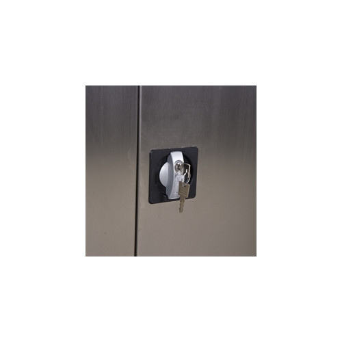 Rustfrit st�lskab FSR210 inkl. 4 hylder 2000x1000x435 mm