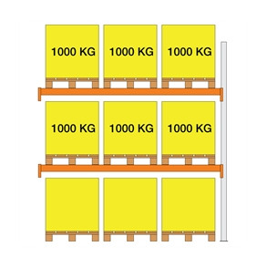 Pallereol tilbygn. XS30 2000X1100x2700 2 b�relag (1000kg/pl)