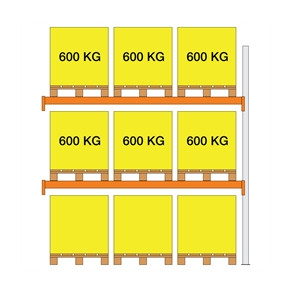 Pallereol tilbygn. XS30 2000X1100x2700 2 b�relag (600kg/pl)