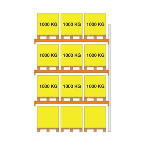 Tilbygn. XS30 2000X1100x2700 3 b�relag (1000kg/pl)