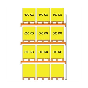 Tilbygn. XS30 2000X1100x2700 3 b�relag (600kg/pl)