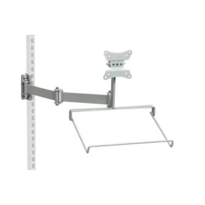 Fladsk�rm-/tastaturholder inkl. to-delt ledarm